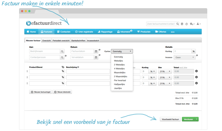 Facturatieprogramma voor elke ondernemer